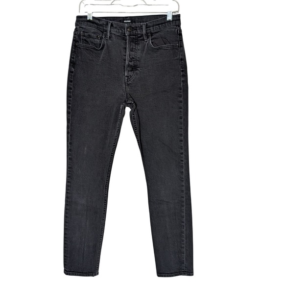 GRLFRND Denim - GRLFRND Karolina Button Fly Jeans In Nine Lives Wash Charcoal Womens 29‎